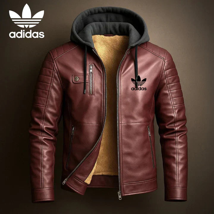 AD® Leather Hood Jacket