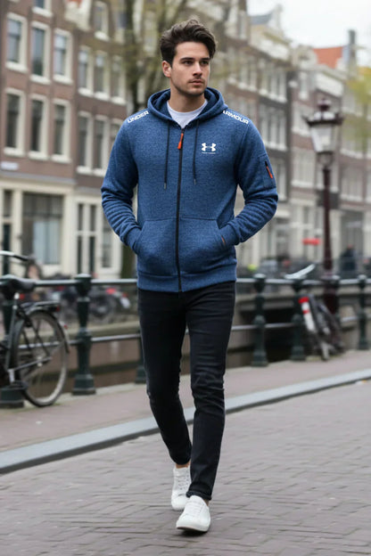 Casual Zip-Up Hoodie