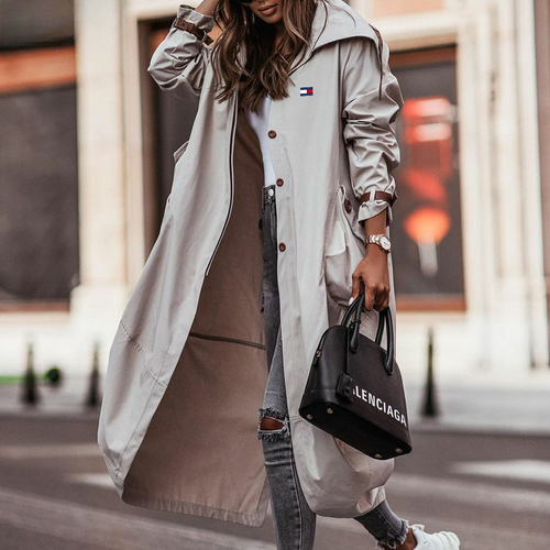 Long Hooded Coat for Women