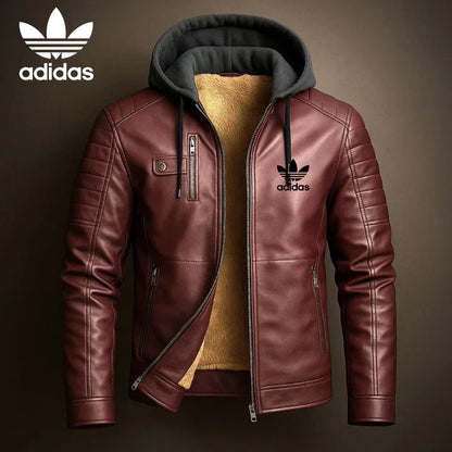 AD® Leather Hood Jacket