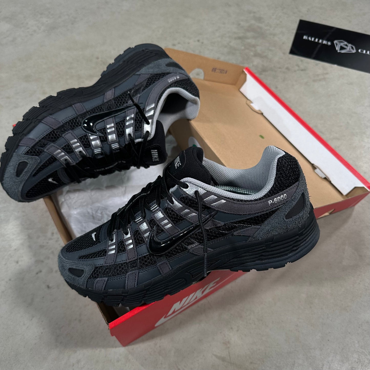 NK™ P-6000 Suede Anthracite Metallic Silver