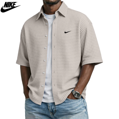 Textured Summer Button Shirt