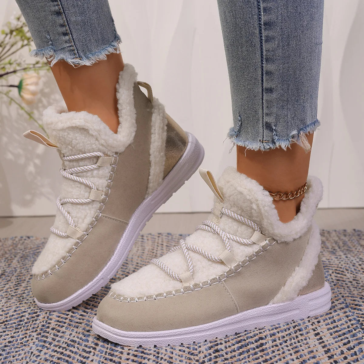 Aspen Shearling Sneaker Boot