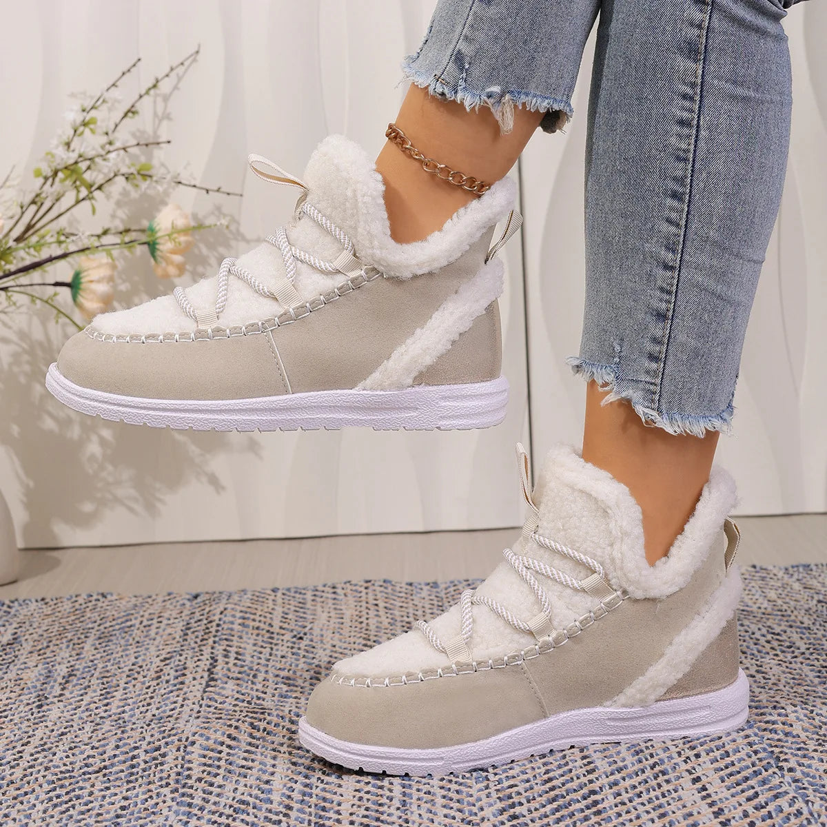 Aspen Shearling Sneaker Boot