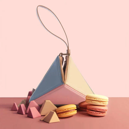 Pyramid Colorblock Handbag