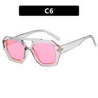 Transparent gray pink lens