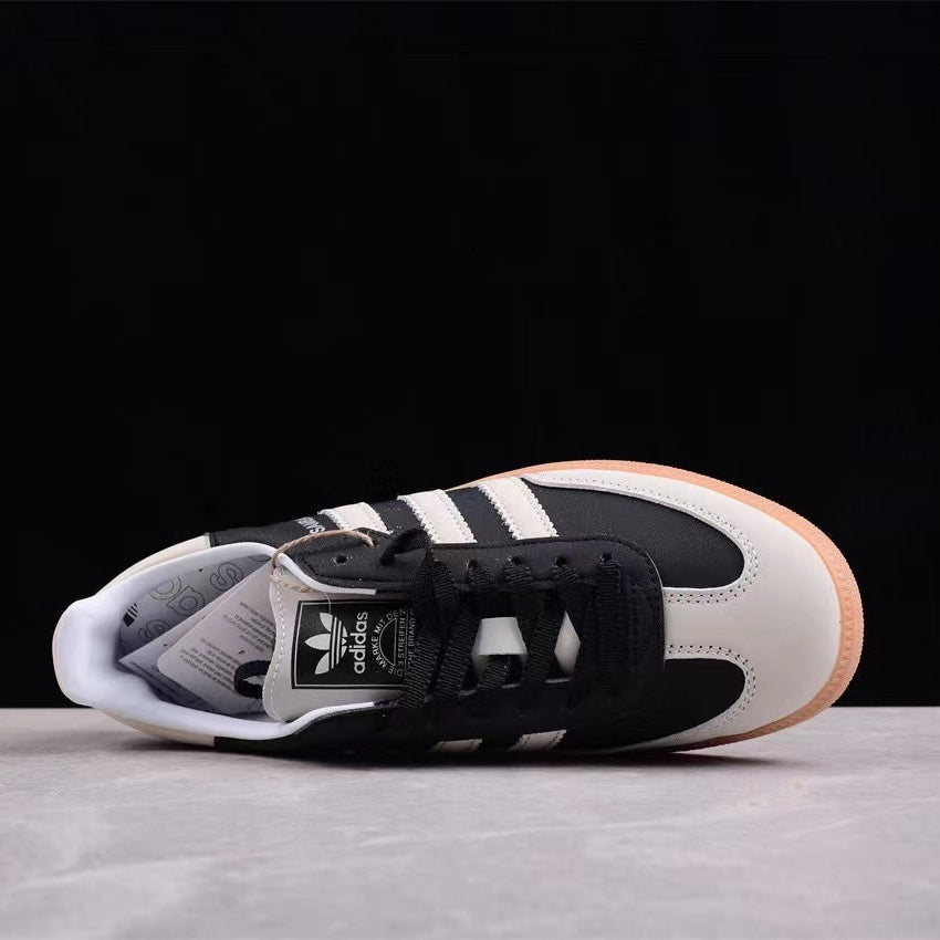 Smba Retro Contrast Sneaker – Black & Cream Gum Sole