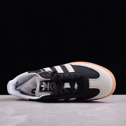 Smba Retro Contrast Sneaker – Black & Cream Gum Sole