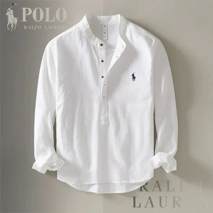 Chic Mandarin Collar Shirt